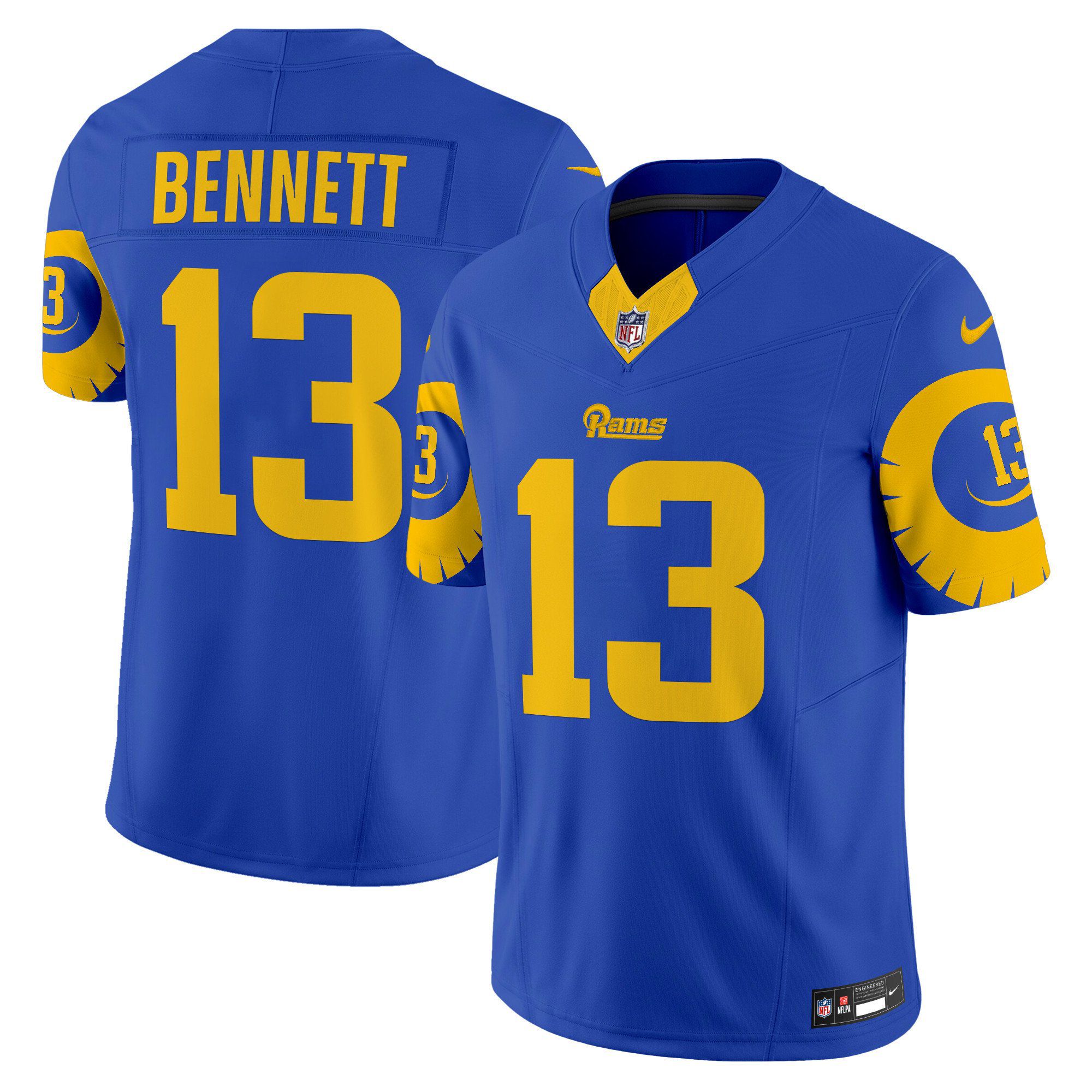 Men Los Angeles Rams #13 Bennett Blue 2024 Nike Special Vapor Limited NFL Jersey